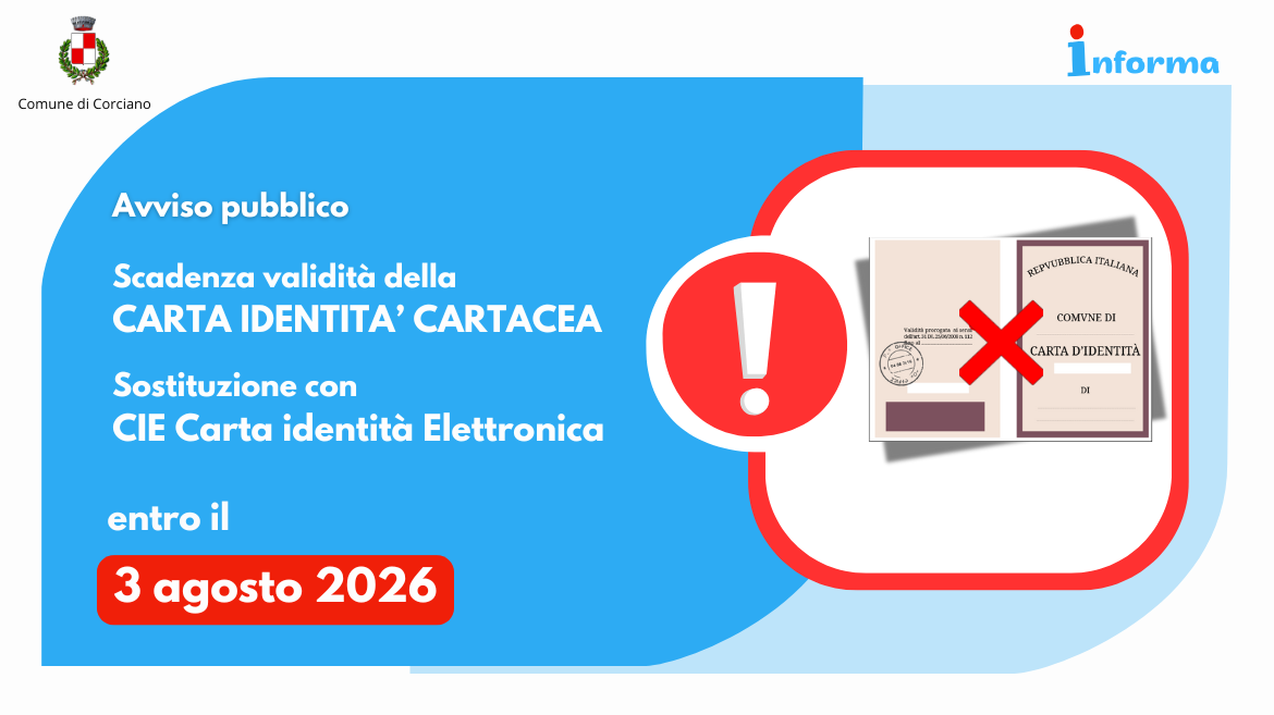 Carta identit cartacea scadenza 3 Agosto 2026  Obbligo della Carta dIdentit Elettronica (CIE)