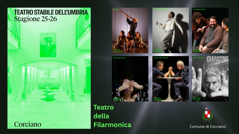 Stagione 2025/2026 TSU Teatro Stabile dell\'Umbria al Teatro della Filarmonica di Corciano