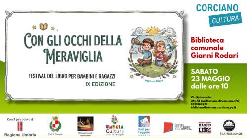 Con gli occhi della Meraviglia.  IX Edizione Festival del Libro per Bambini e Ragazzi -  sabato 23 Maggio 2026