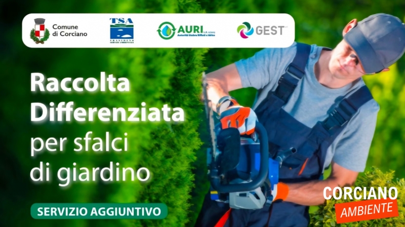 Nuovo servizio TSA di raccolta sfalci e potature