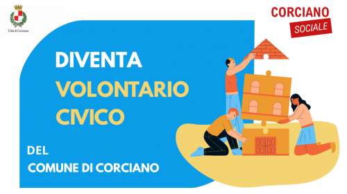 Diventa volontario civico del Comune di Corciano