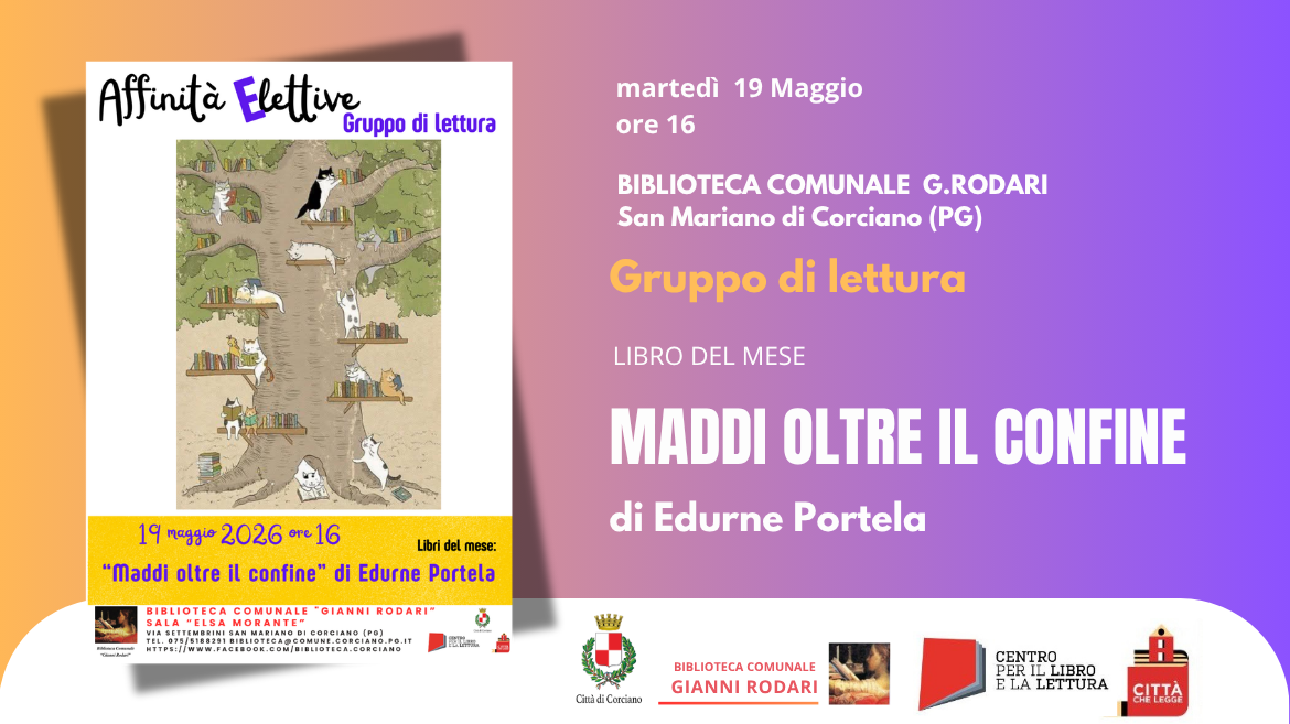 AFFINIT� ELETTIVE - Gruppo di lettura adulti.  Un momento di incontro e confronto aperto a chi ama leggere