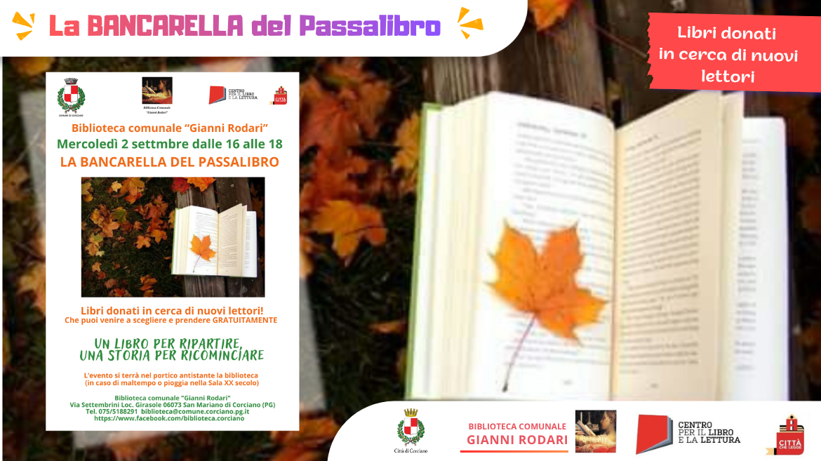 LA BANCARELLA DEL PASSALIBRO, Libri donati in cerca di nuovi lettori