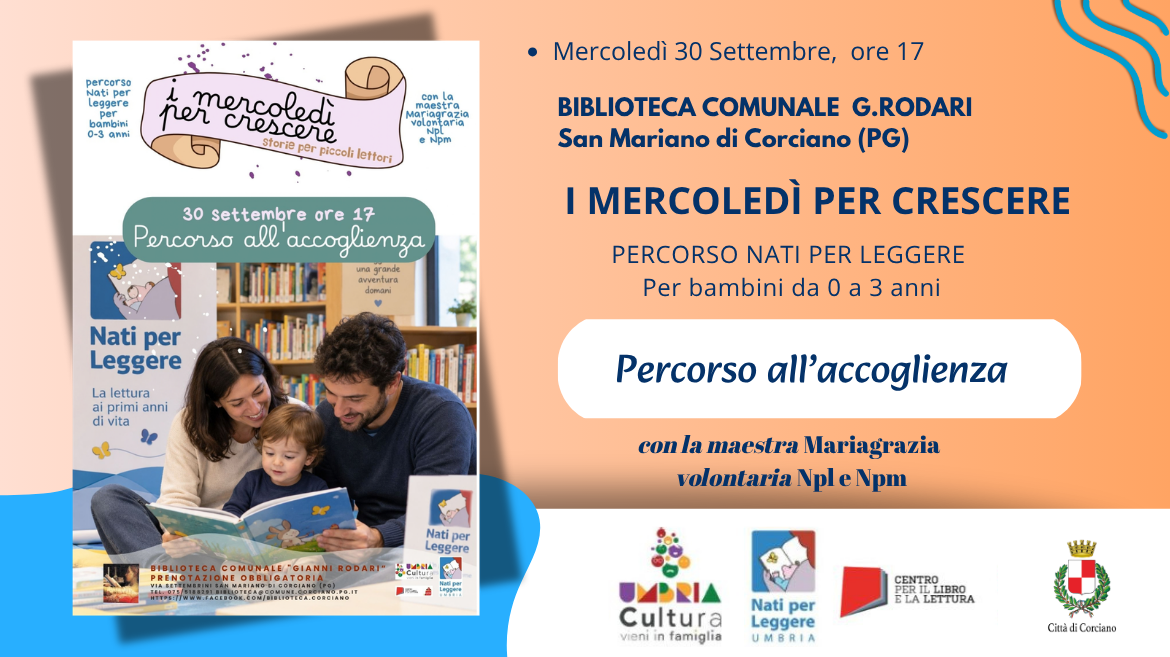 I MERCOLEDI� PER CRESCERE � Storie per piccoli lettori (0-3 anni)