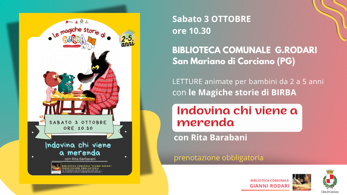 Letture animate con le Magiche storie di BIRBA chi legge APS