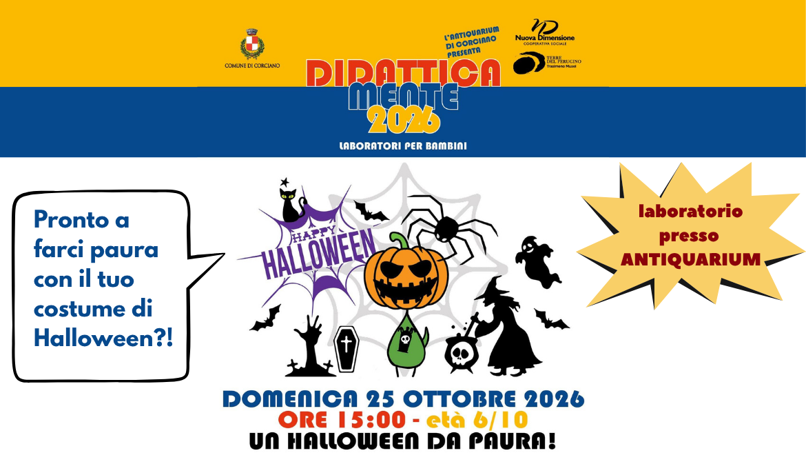 DidatticaMente 2026 Laboratorio per bambini da 6 a 10 anni  �UN HALLOWEEN da PAURA!�